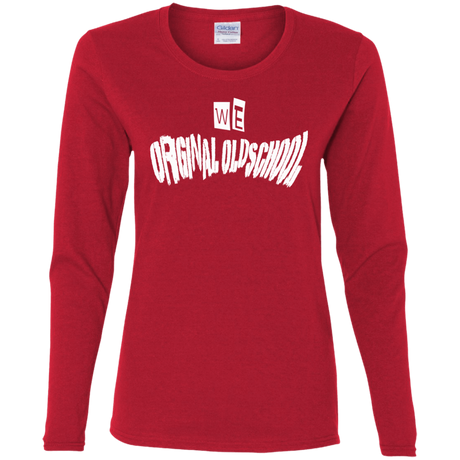 T-Shirts Red / S Oldschool Women's Long Sleeve T-Shirt