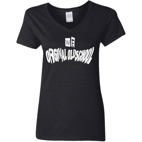 T-Shirts Black / S Oldschool Women's V-Neck T-Shirt