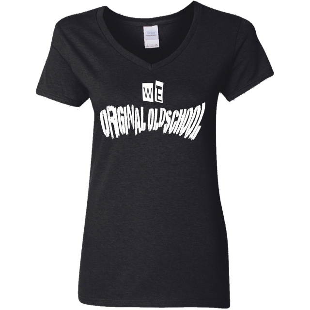 T-Shirts Black / S Oldschool Women's V-Neck T-Shirt