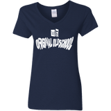 T-Shirts Navy / S Oldschool Women's V-Neck T-Shirt