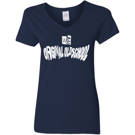 T-Shirts Navy / S Oldschool Women's V-Neck T-Shirt