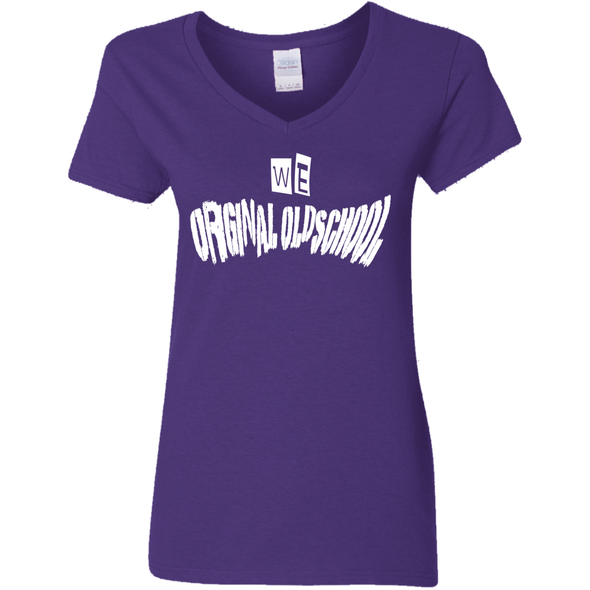 T-Shirts Purple / S Oldschool Women's V-Neck T-Shirt