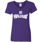 T-Shirts Purple / S Oldschool Women's V-Neck T-Shirt