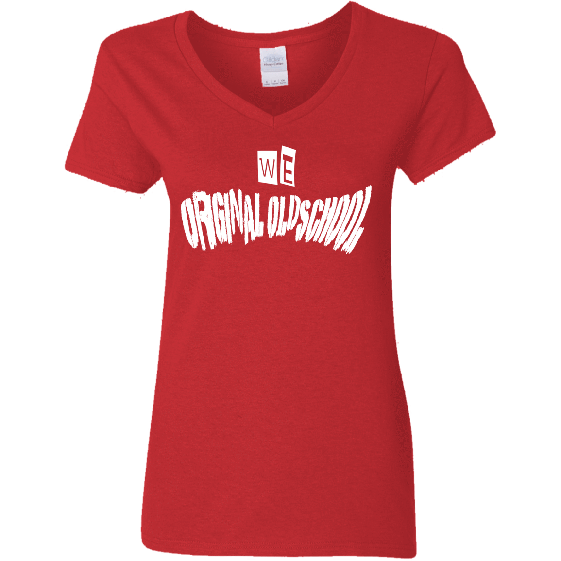 T-Shirts Red / S Oldschool Women's V-Neck T-Shirt