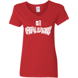 T-Shirts Red / S Oldschool Women's V-Neck T-Shirt