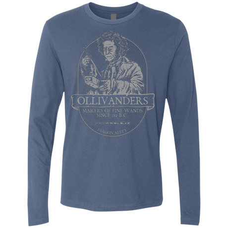 T-Shirts Indigo / Small Ollivanders Fine Wands Men's Premium Long Sleeve