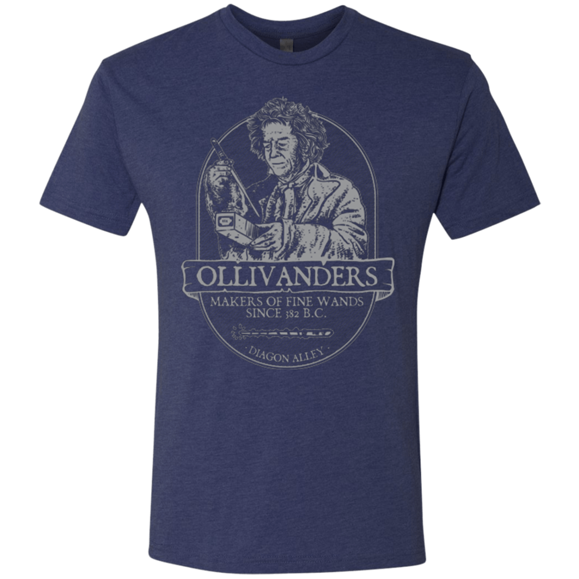 T-Shirts Vintage Navy / Small Ollivanders Fine Wands Men's Triblend T-Shirt