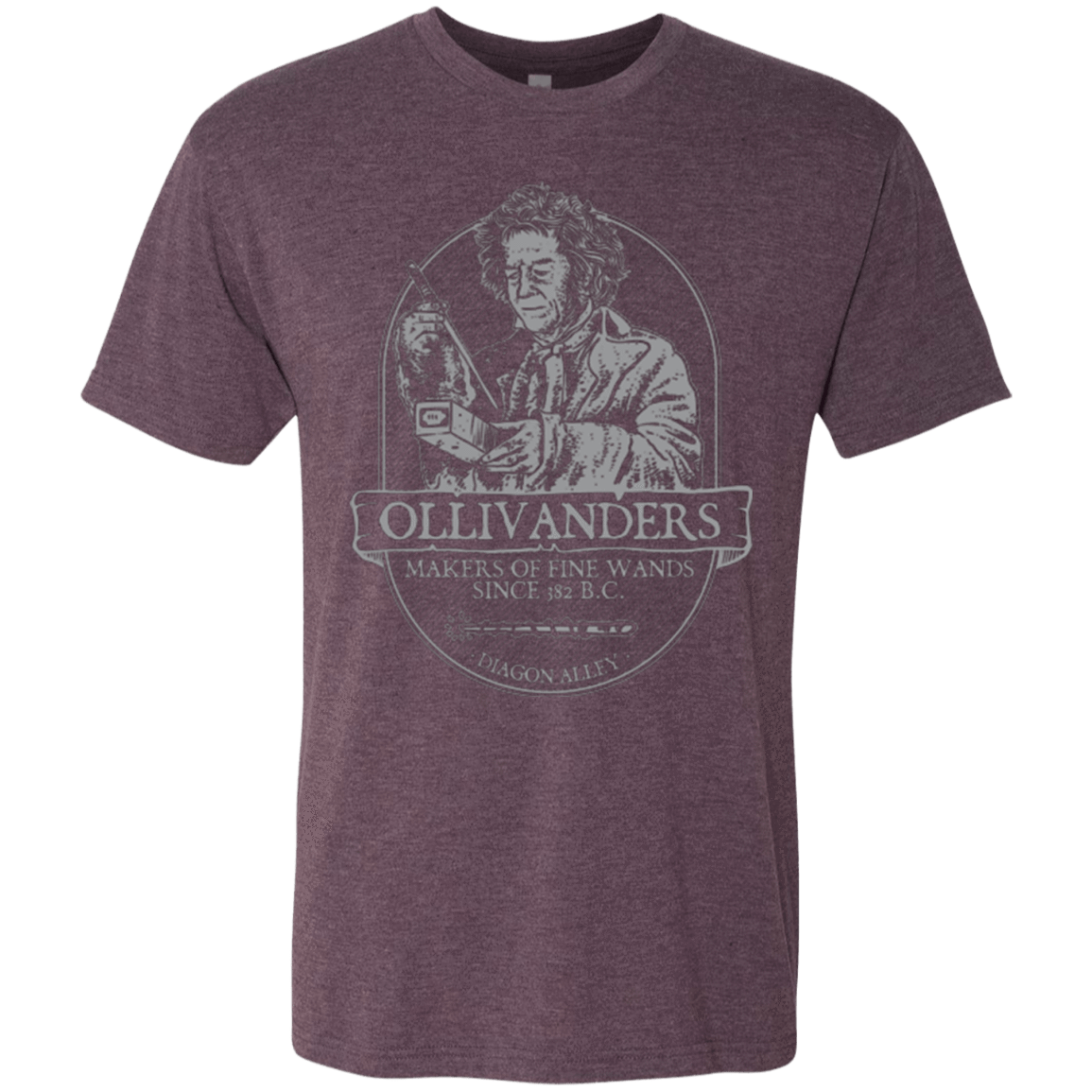 T-Shirts Vintage Purple / Small Ollivanders Fine Wands Men's Triblend T-Shirt
