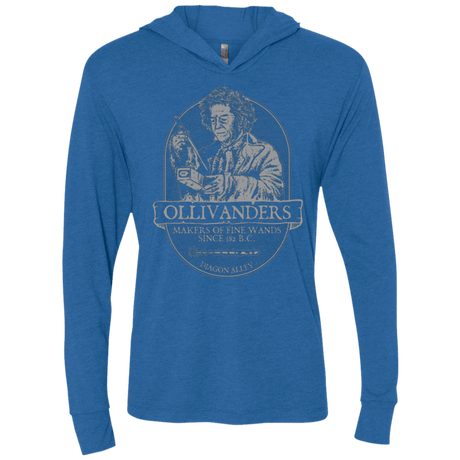 T-Shirts Vintage Royal / X-Small Ollivanders Fine Wands Triblend Long Sleeve Hoodie Tee