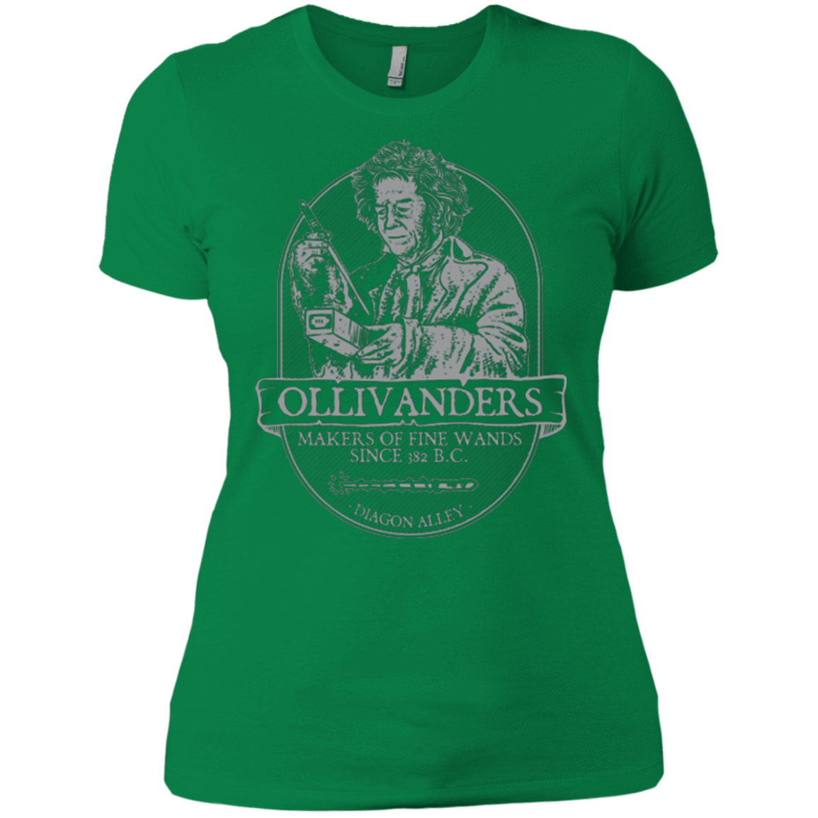 T-Shirts Kelly Green / X-Small Ollivanders Fine Wands Women's Premium T-Shirt