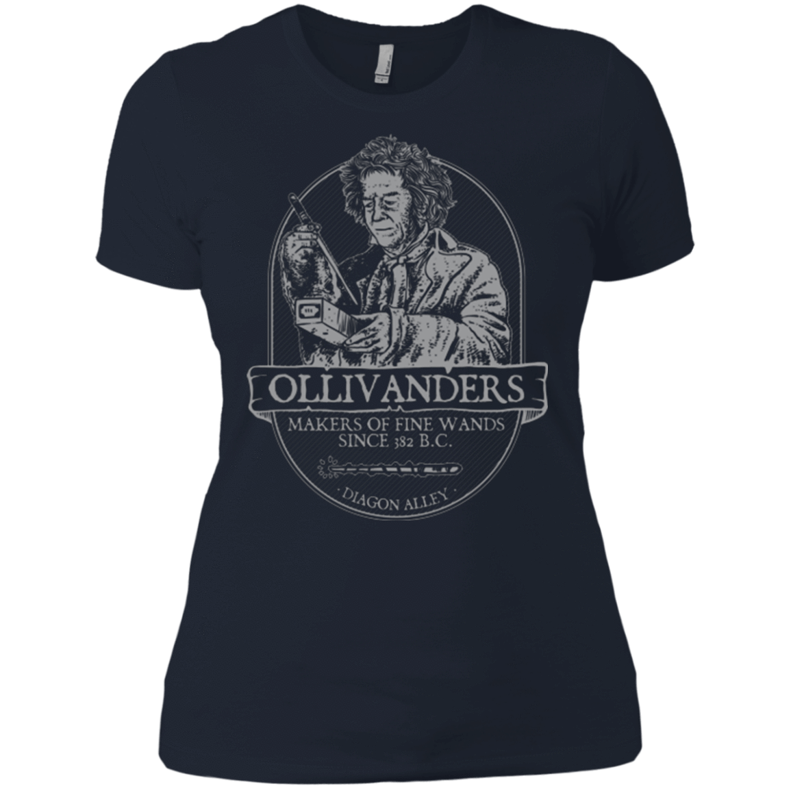 T-Shirts Midnight Navy / X-Small Ollivanders Fine Wands Women's Premium T-Shirt