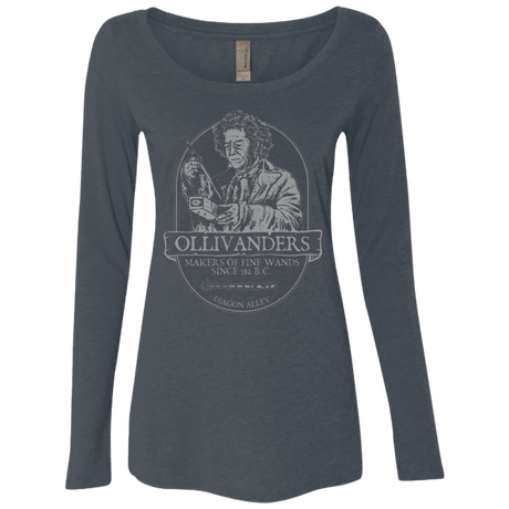 T-Shirts Vintage Navy / Small Ollivanders Fine Wands Women's Triblend Long Sleeve Shirt