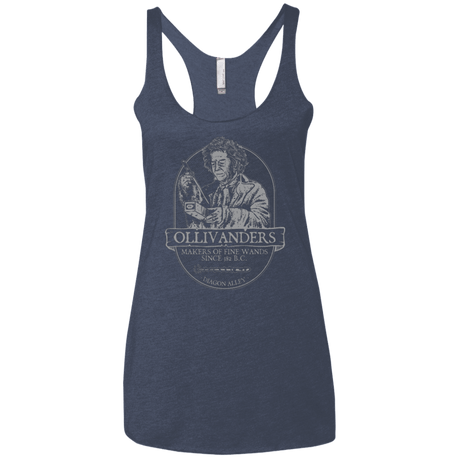 T-Shirts Vintage Navy / X-Small Ollivanders Fine Wands Women's Triblend Racerback Tank
