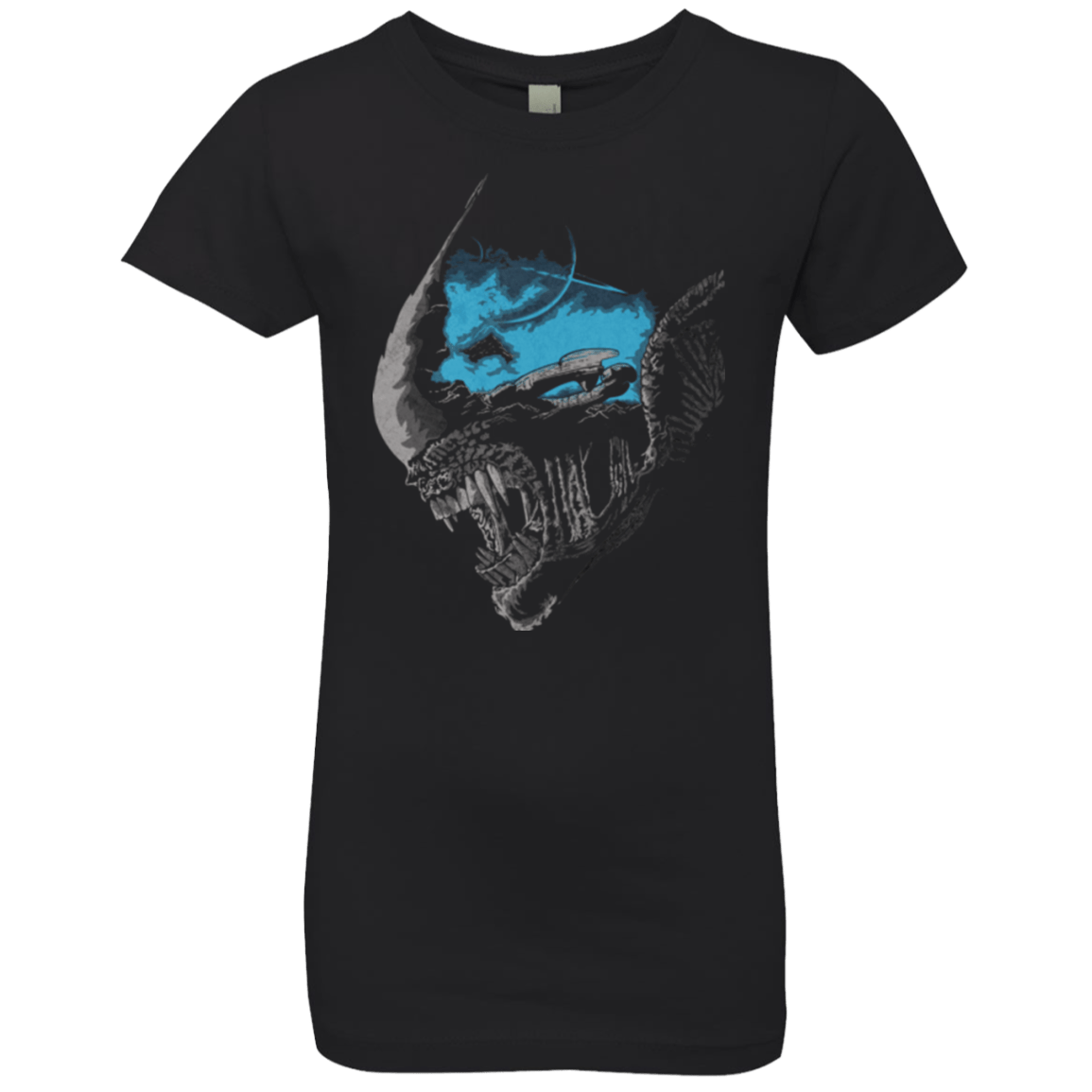 T-Shirts Black / YXS On a Dark Moon Girls Premium T-Shirt