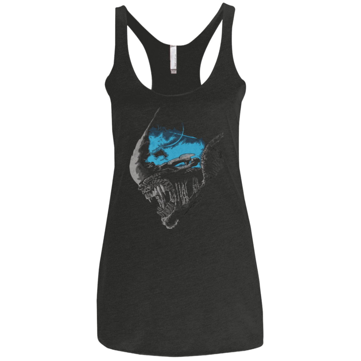T-Shirts Vintage Black / X-Small On a Dark Moon Women's Triblend Racerback Tank