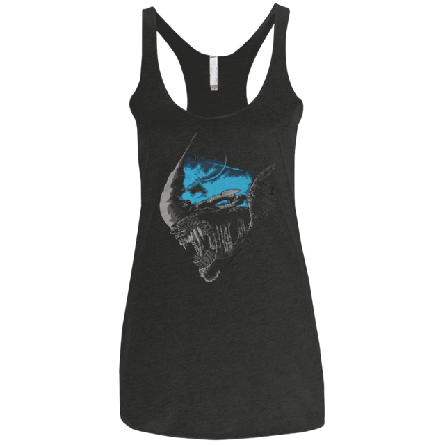 T-Shirts Vintage Black / X-Small On a Dark Moon Women's Triblend Racerback Tank