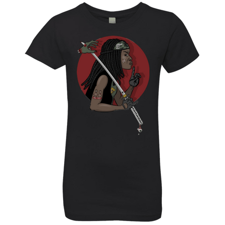 T-Shirts Black / YXS On A Michonne Girls Premium T-Shirt