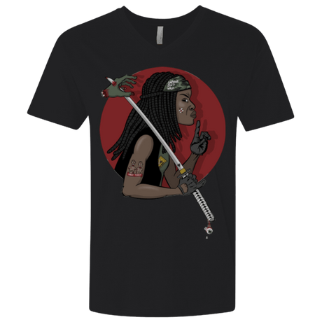 T-Shirts Black / X-Small On A Michonne Men's Premium V-Neck