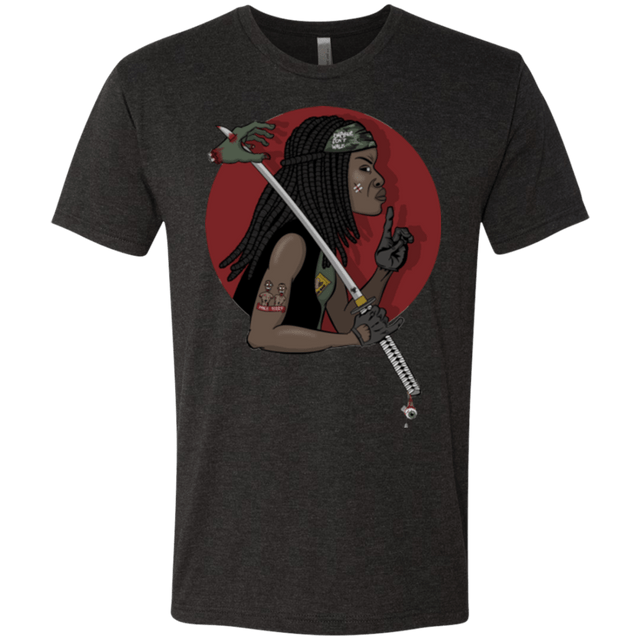 T-Shirts Vintage Black / Small On A Michonne Men's Triblend T-Shirt