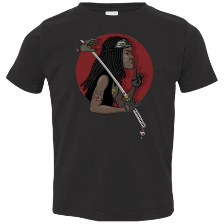 T-Shirts Black / 2T On A Michonne Toddler Premium T-Shirt