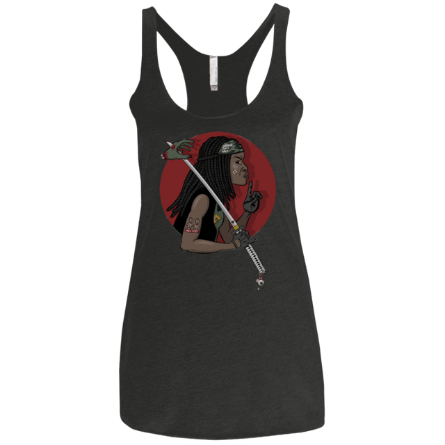 T-Shirts Vintage Black / X-Small On A Michonne Women's Triblend Racerback Tank
