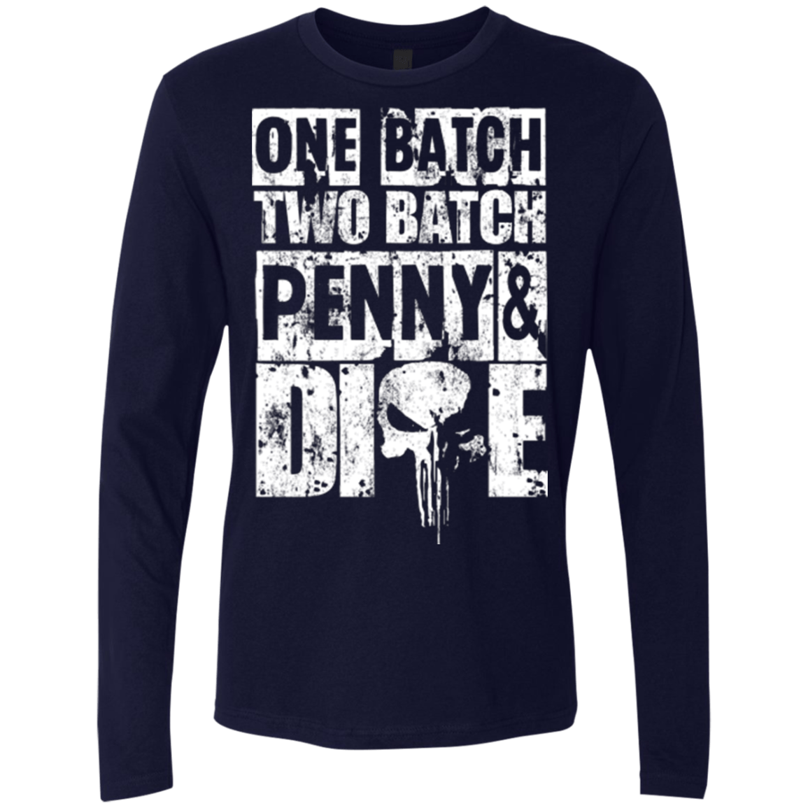T-Shirts Midnight Navy / Small One Batch Two Batch Men's Premium Long Sleeve