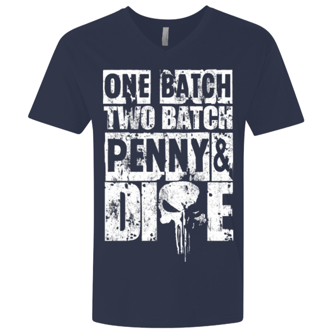 T-Shirts Midnight Navy / X-Small One Batch Two Batch Men's Premium V-Neck