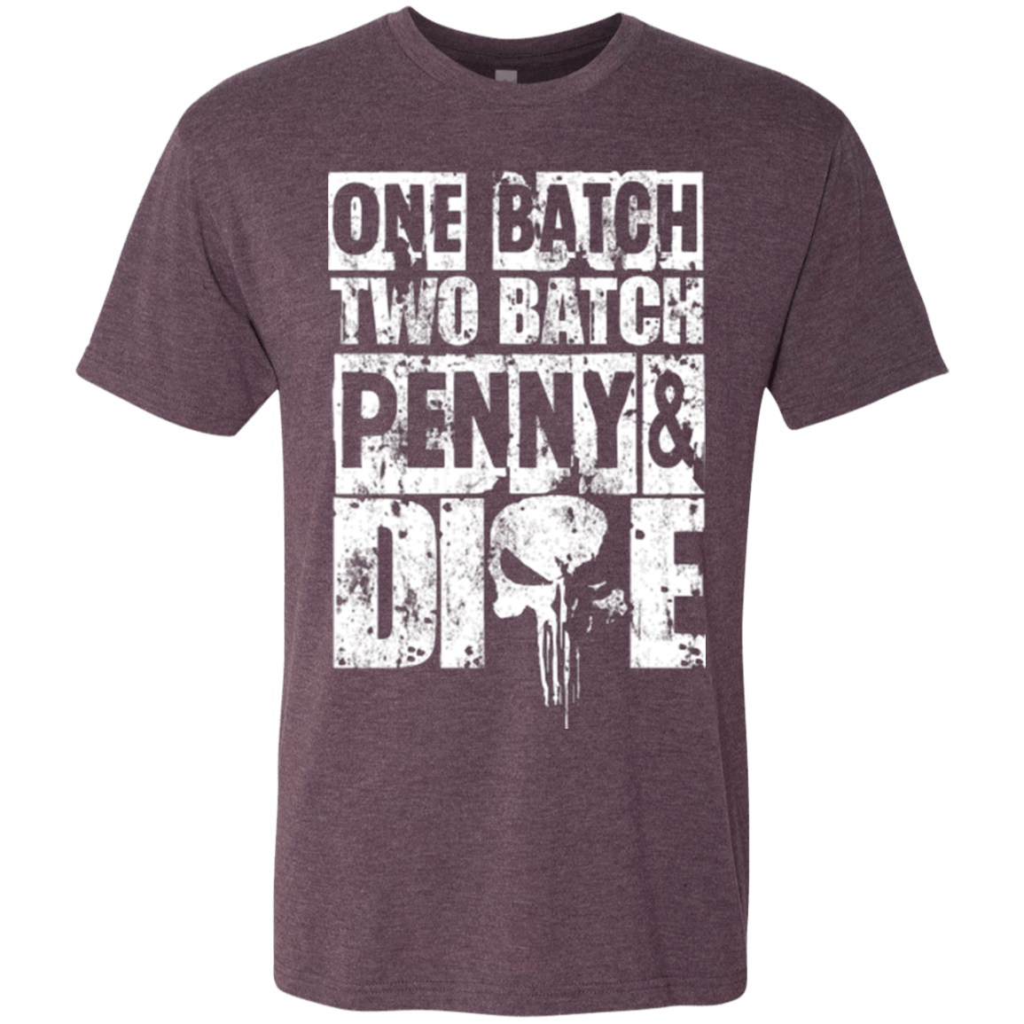 T-Shirts Vintage Purple / Small One Batch Two Batch Men's Triblend T-Shirt