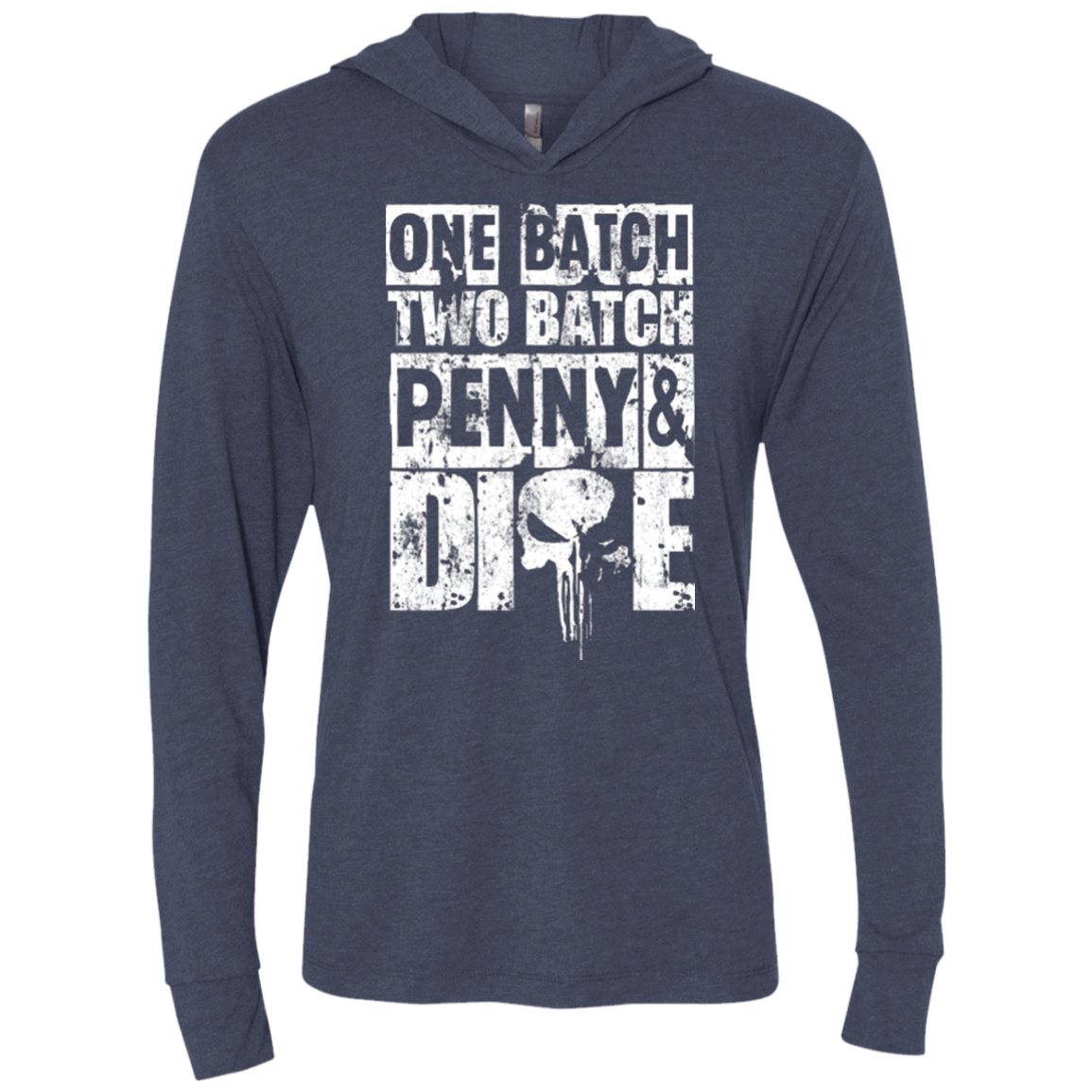 T-Shirts Vintage Navy / X-Small One Batch Two Batch Triblend Long Sleeve Hoodie Tee