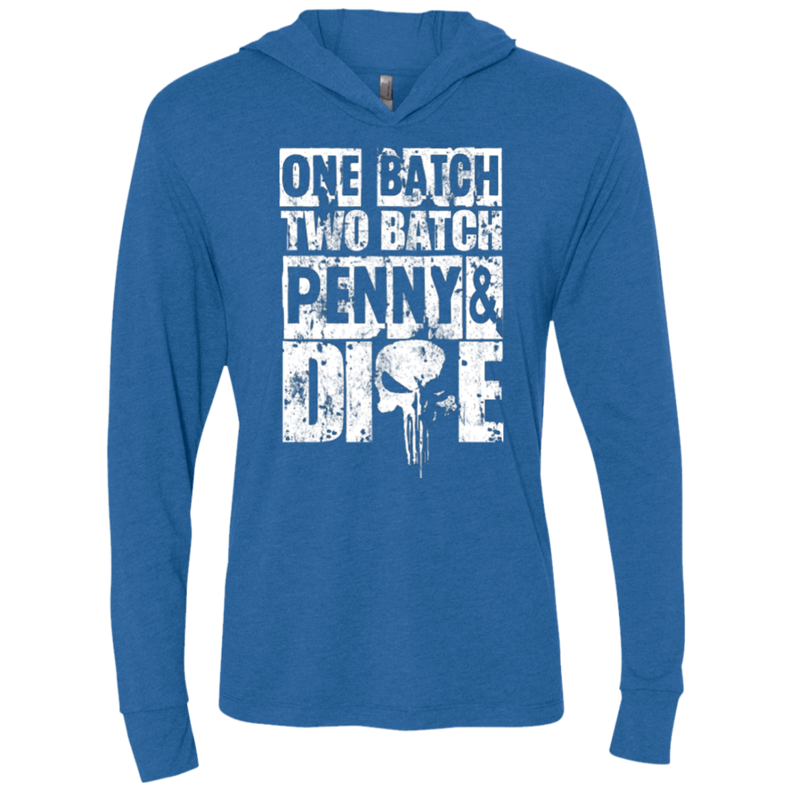 T-Shirts Vintage Royal / X-Small One Batch Two Batch Triblend Long Sleeve Hoodie Tee