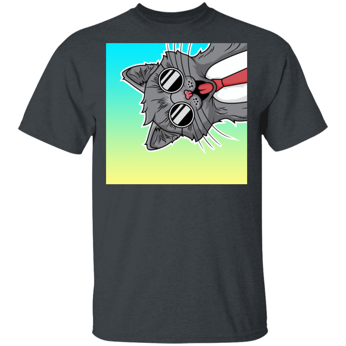 T-Shirts Dark Heather / S One Cool Cat T-Shirt