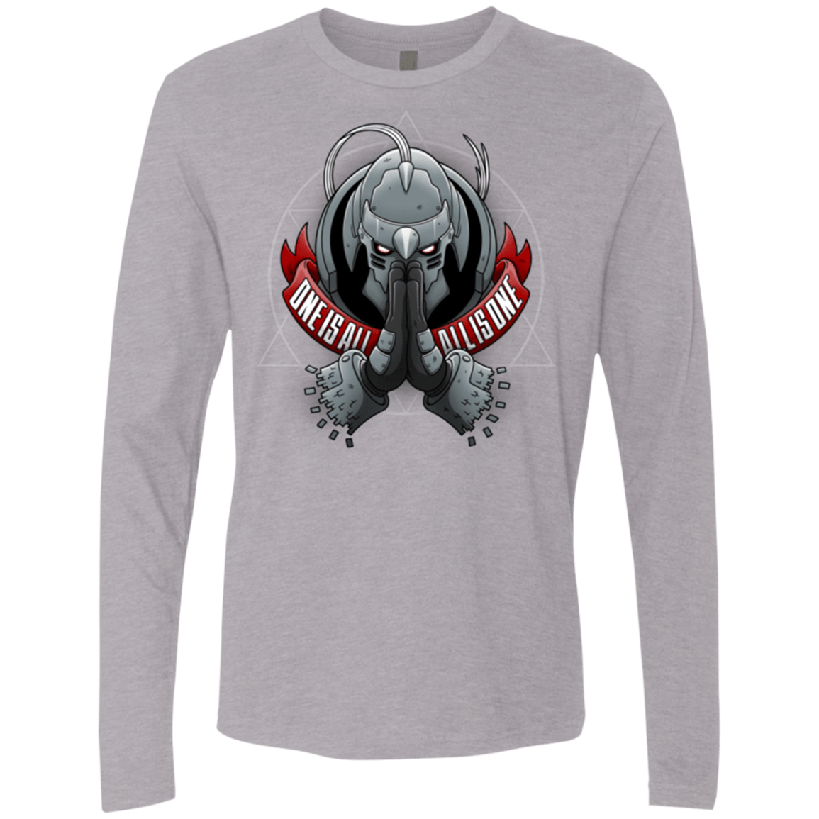 T-Shirts Heather Grey / Small ONE IS ALL ALL IS ONE Men's Premium Long Sleeve