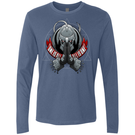 T-Shirts Indigo / Small ONE IS ALL ALL IS ONE Men's Premium Long Sleeve