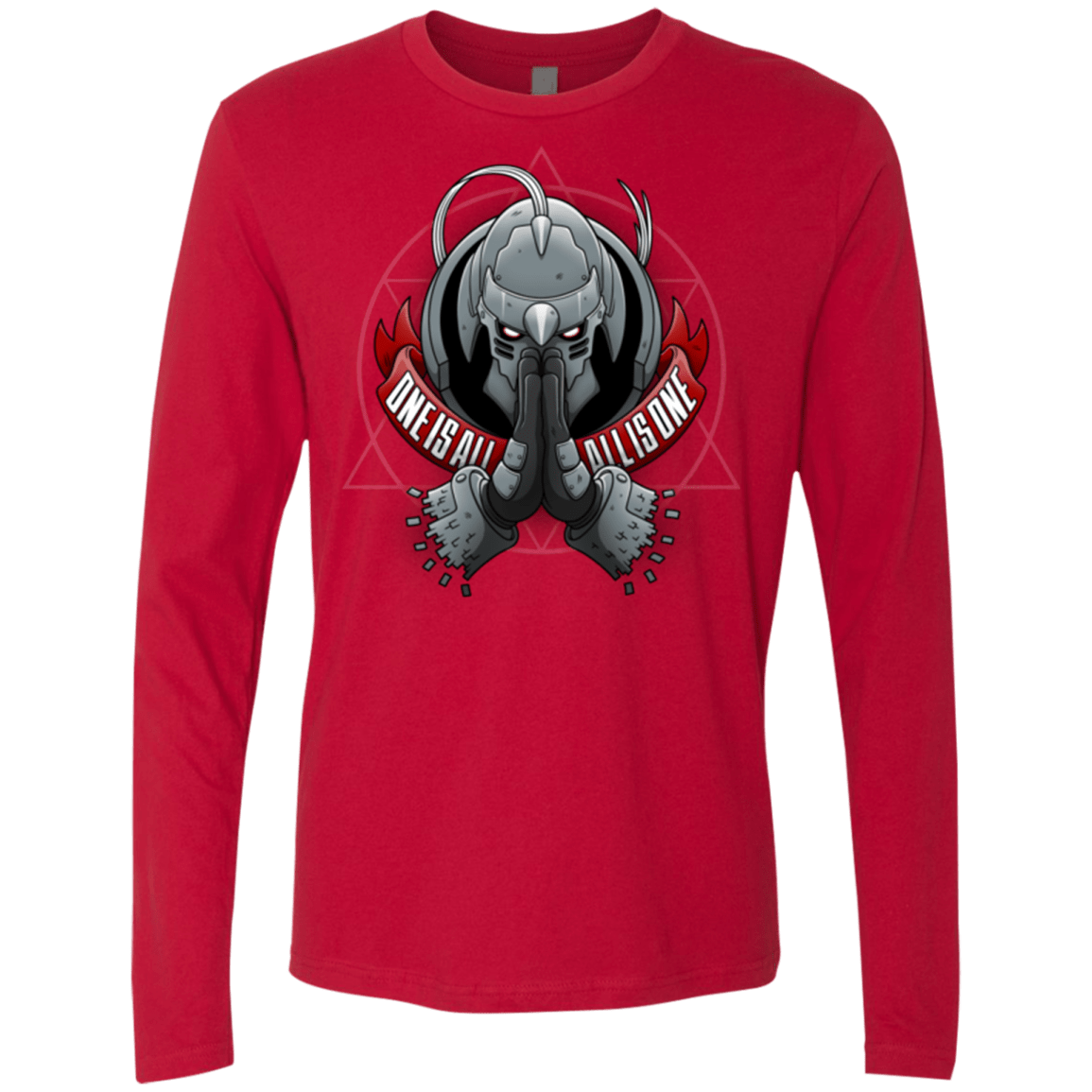 T-Shirts Red / Small ONE IS ALL ALL IS ONE Men's Premium Long Sleeve
