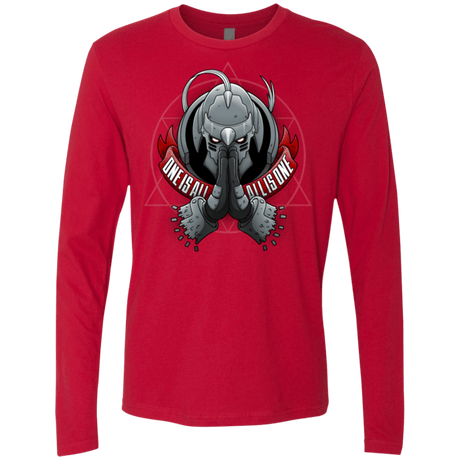 T-Shirts Red / Small ONE IS ALL ALL IS ONE Men's Premium Long Sleeve