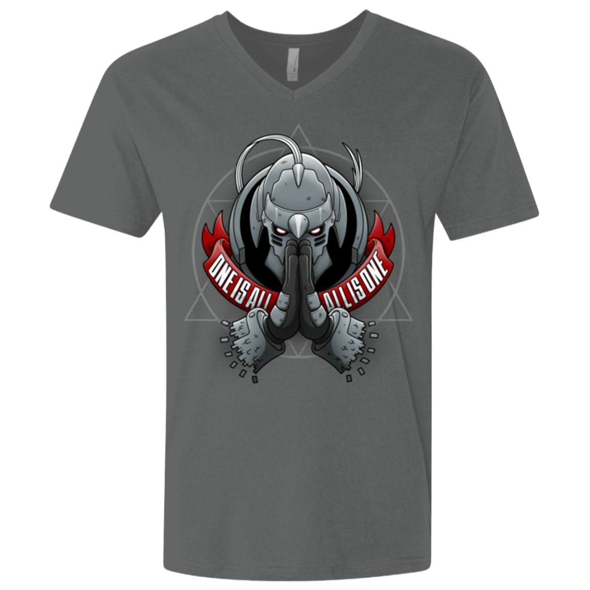 T-Shirts Heavy Metal / X-Small ONE IS ALL ALL IS ONE Men's Premium V-Neck