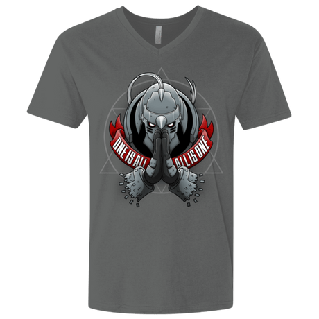 T-Shirts Heavy Metal / X-Small ONE IS ALL ALL IS ONE Men's Premium V-Neck