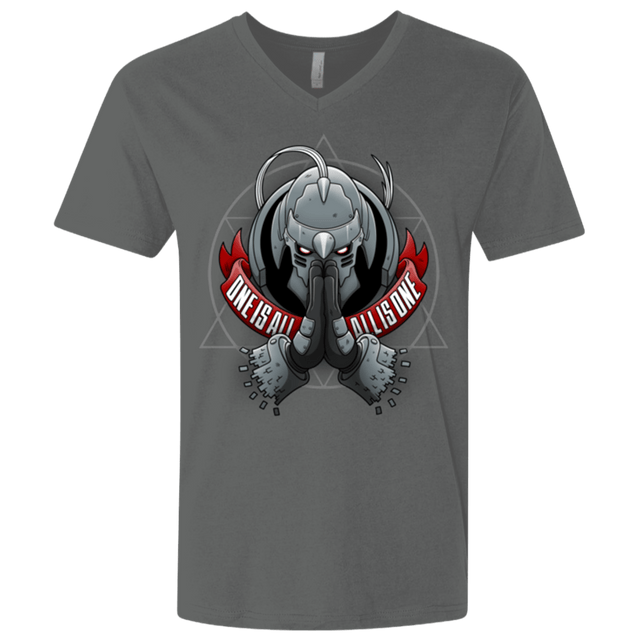 T-Shirts Heavy Metal / X-Small ONE IS ALL ALL IS ONE Men's Premium V-Neck