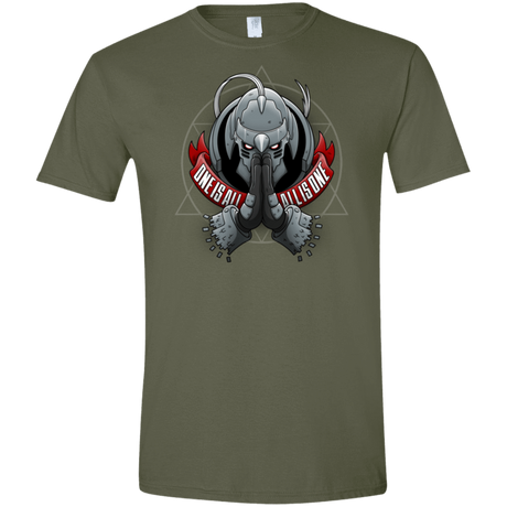 T-Shirts Military Green / S ONE IS ALL ALL IS ONE Men's Semi-Fitted Softstyle