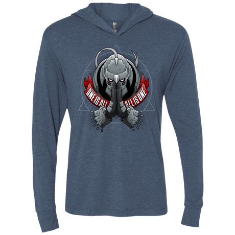 T-Shirts Indigo / X-Small ONE IS ALL ALL IS ONE Triblend Long Sleeve Hoodie Tee