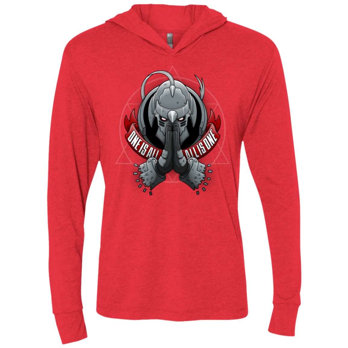 T-Shirts Vintage Red / X-Small ONE IS ALL ALL IS ONE Triblend Long Sleeve Hoodie Tee