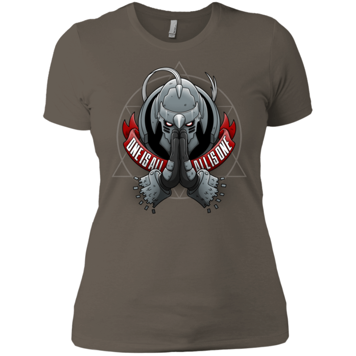 T-Shirts Warm Grey / X-Small ONE IS ALL ALL IS ONE Women's Premium T-Shirt