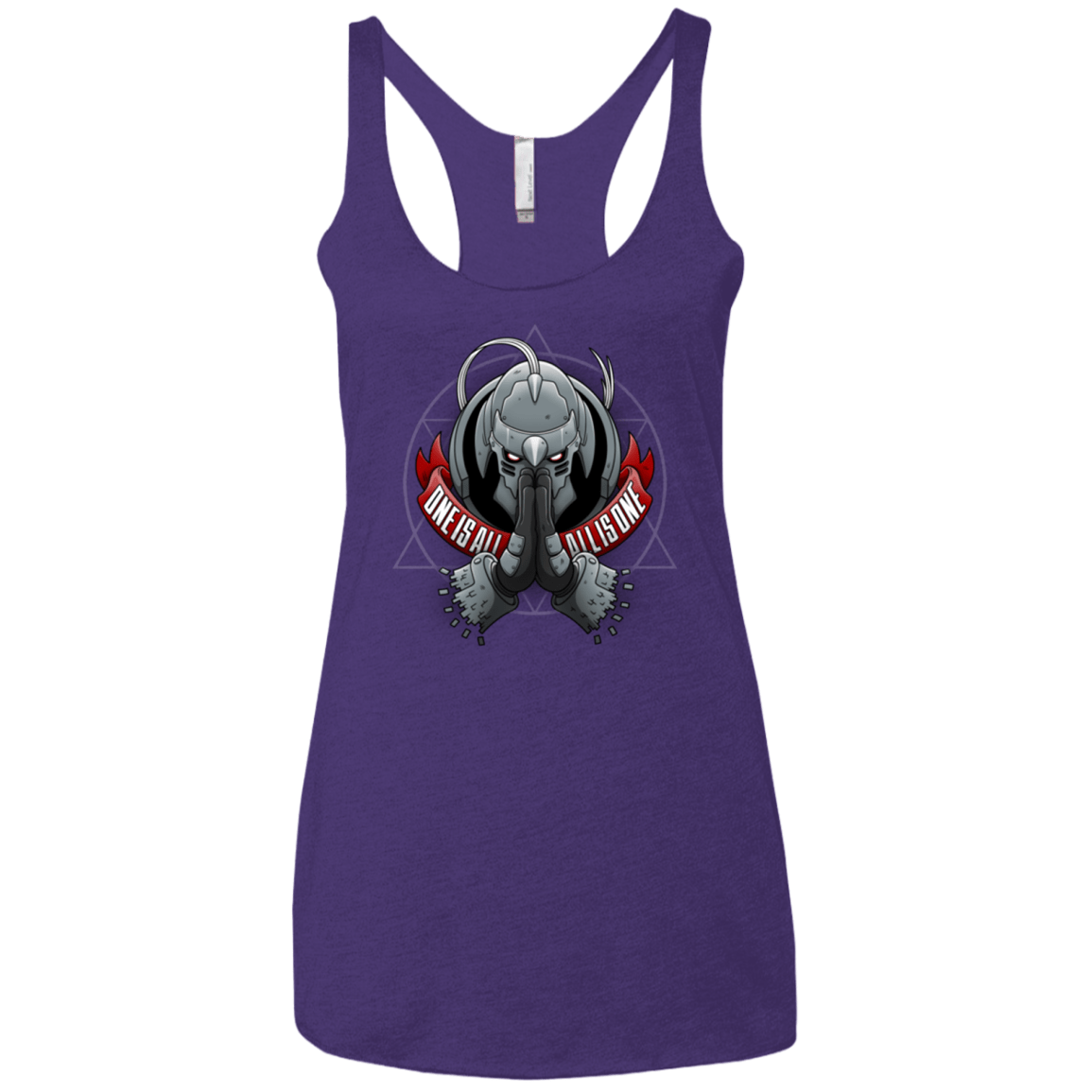 T-Shirts Purple / X-Small ONE IS ALL ALL IS ONE Women's Triblend Racerback Tank