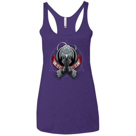 T-Shirts Purple / X-Small ONE IS ALL ALL IS ONE Women's Triblend Racerback Tank