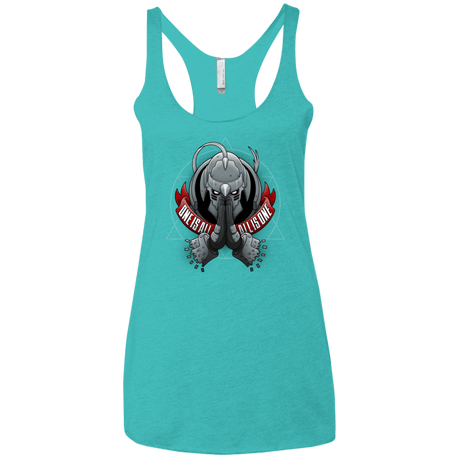 T-Shirts Tahiti Blue / X-Small ONE IS ALL ALL IS ONE Women's Triblend Racerback Tank