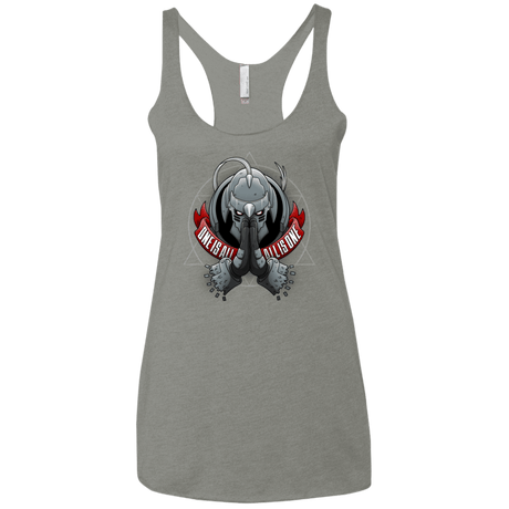 T-Shirts Venetian Grey / X-Small ONE IS ALL ALL IS ONE Women's Triblend Racerback Tank