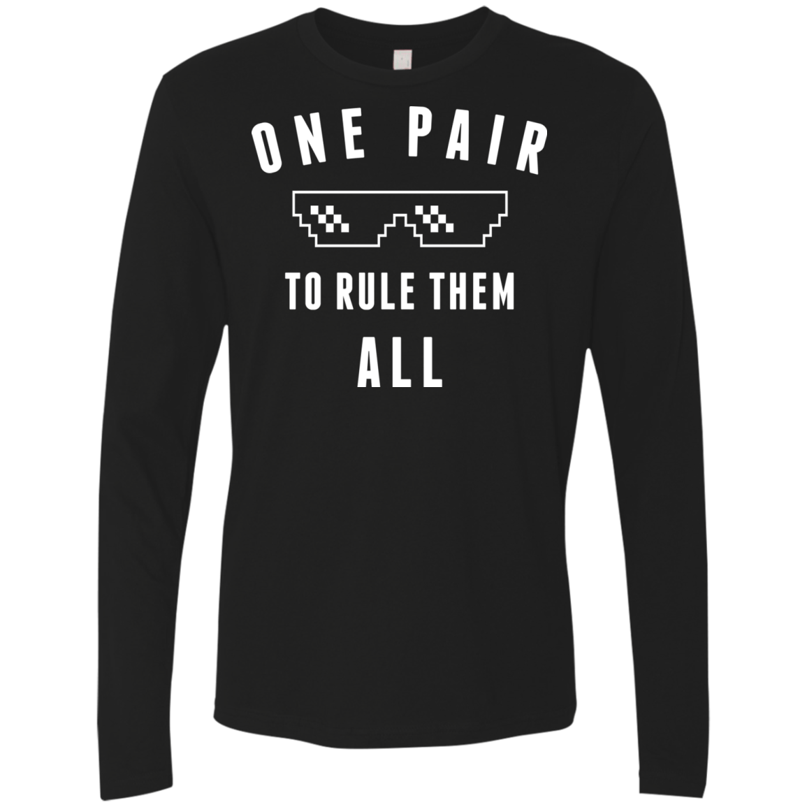 T-Shirts Black / Small One pair Men's Premium Long Sleeve