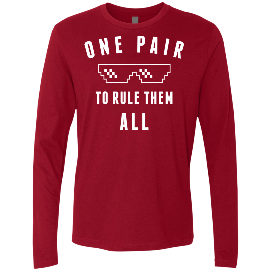 T-Shirts Cardinal / Small One pair Men's Premium Long Sleeve