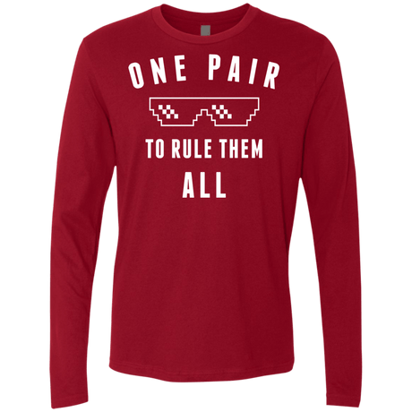 T-Shirts Cardinal / Small One pair Men's Premium Long Sleeve