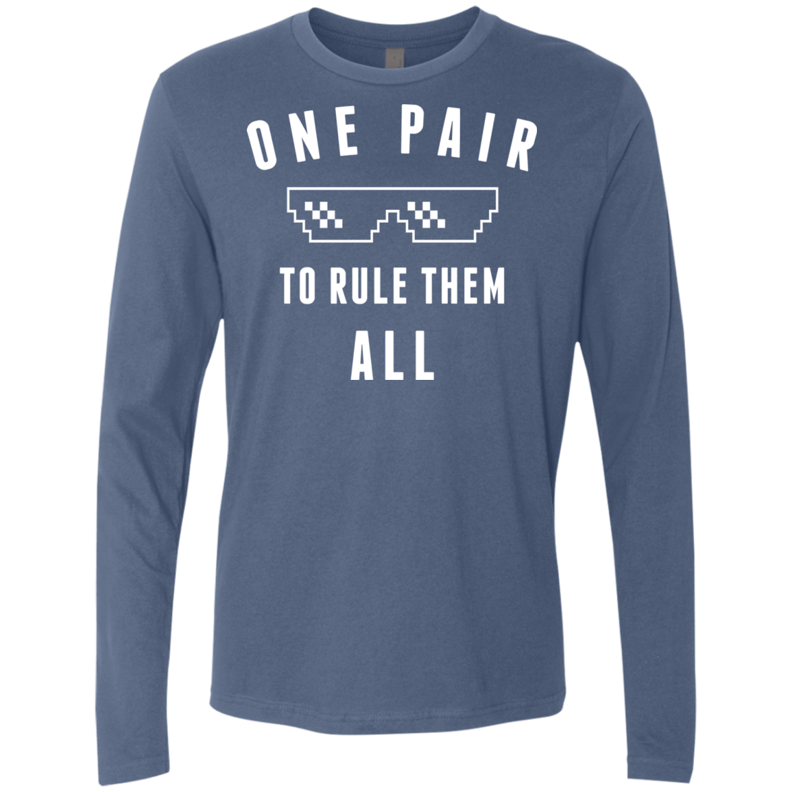 T-Shirts Indigo / Small One pair Men's Premium Long Sleeve